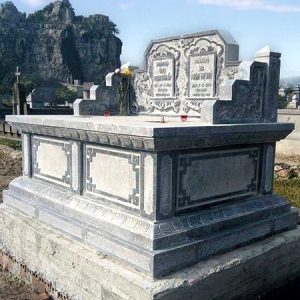 Mẫu mộ đôi đá khối granite hoa cương ninh bình đẹp 51