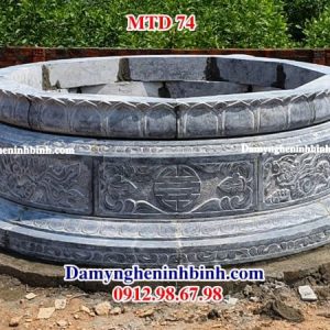 Mộ tròn đá đẹp mo tron da dep MTD 74