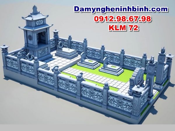 khuôn viên khu lăng mộ đá đẹp ninh bình klm 72