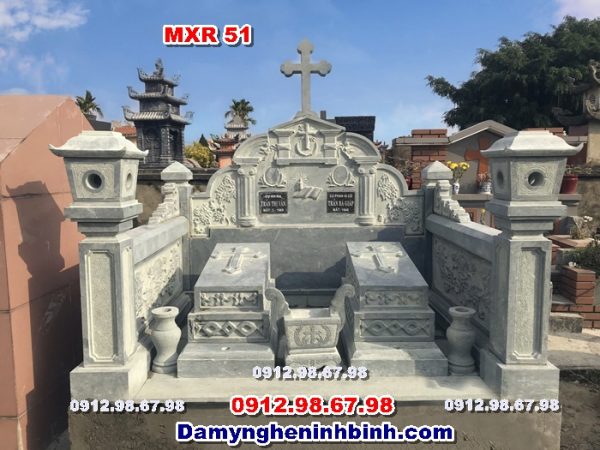 lăng mộ đá xanh rêu công giáo ninh bình thanh hóa mxr 51