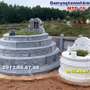 Mộ tròn đá đẹp mo tron da MTD 78